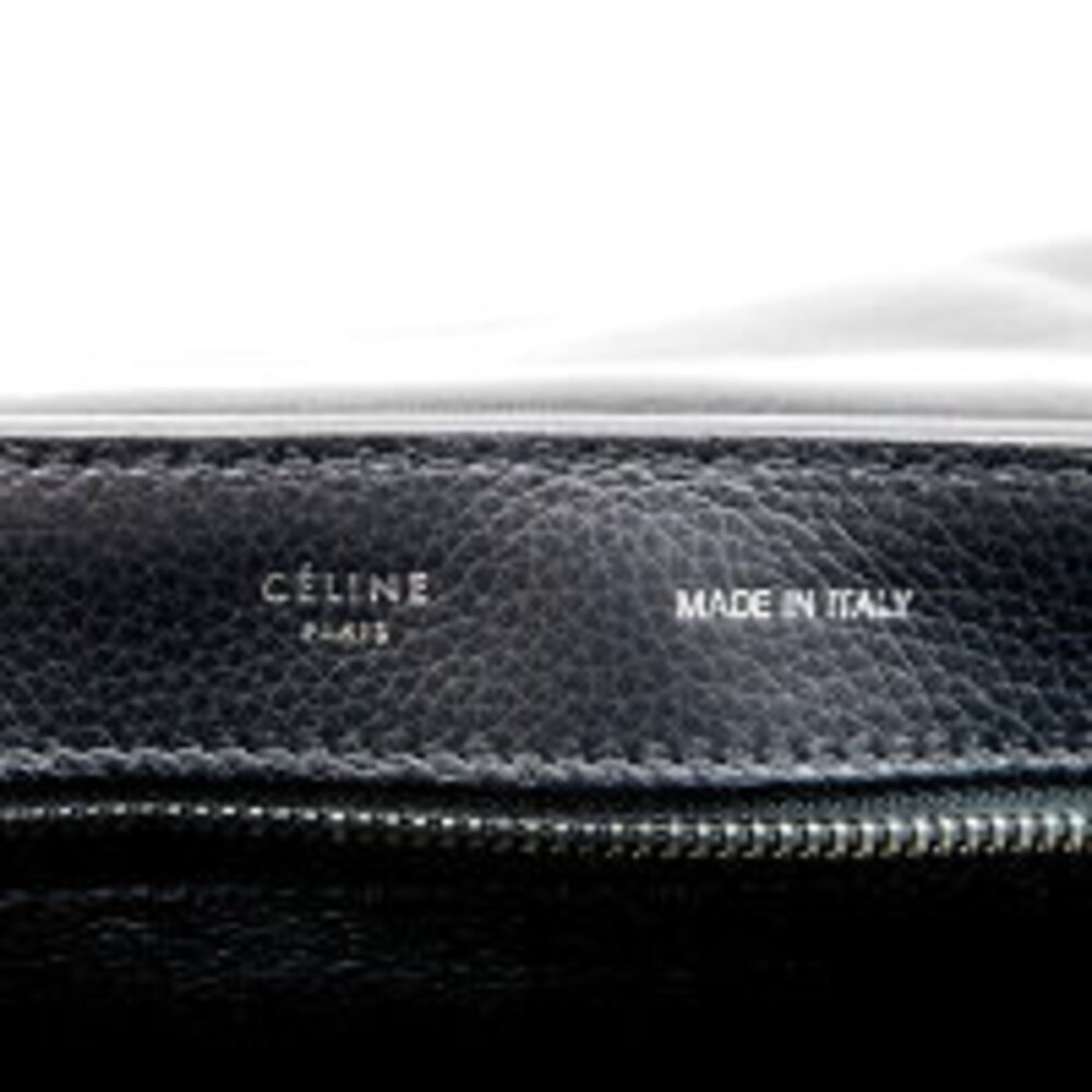 Celine Trapeze handbag black leather suede - Picture 4 of 9